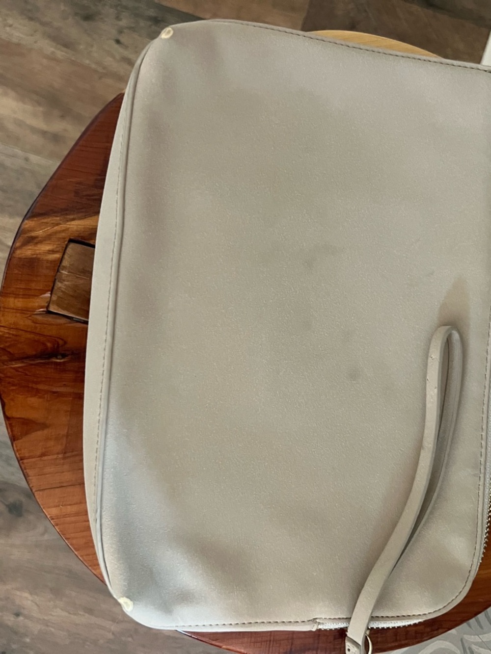 Taupe Suede Pouch